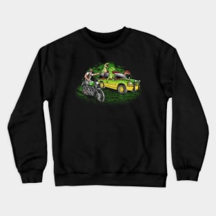 Velociraptors today Crewneck Sweatshirt